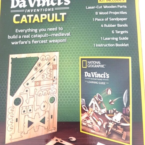 National Geographic-Labo Purple Crystal Lab + Da Vincis Catapult Stem Kits -New - Picture 6 of 10